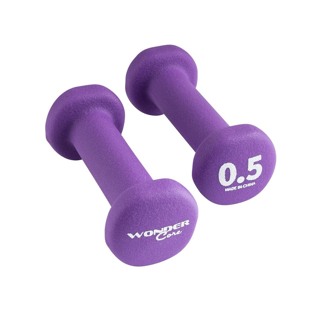 Neoprēna hanteļu komplekts, 0,5 kg, neslīdošs, pāris