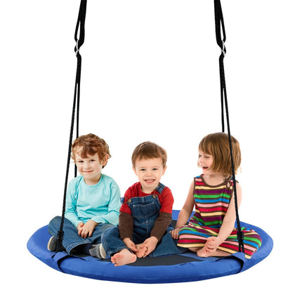 Ligzdas šūpoles bērnu šūpoles, maksimālā slodze 150 kg, diametrs 100 cm, zilas