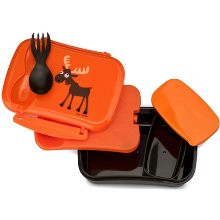 N'ice Box lunch box with cooling block Orange