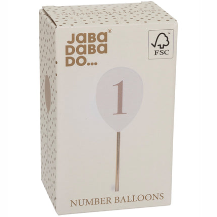 Number balloons 0-9 for candlesticks