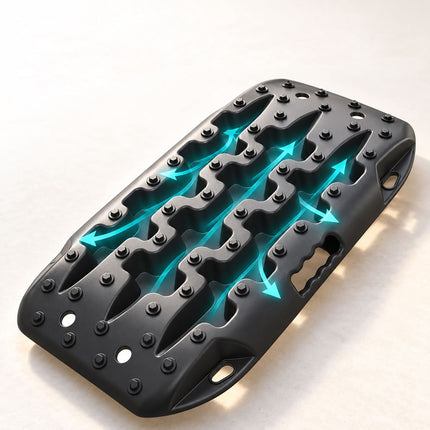 Off-Road Recovery Boards, 2-Piece Set, 57 cm, Up to 7 t Load, Black