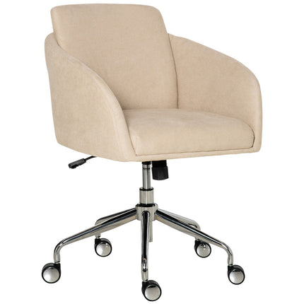 Biroja krēsls, grozāms krēsls, ergonomisks, regulējams augstums, viedais pieskāriens, metāls, bēšs