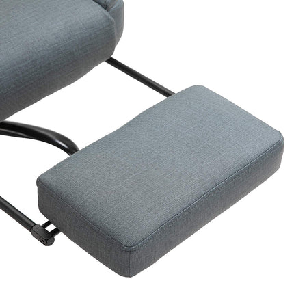 Biroja krēsls, ergonomisks, vadītāja krēsls, 360° rotējošs, regulējams augstums, galvas balsts, polsterēti roku balsti un kāju balsts