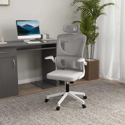 Ergonomic office chair, adjustable height, lumbar support