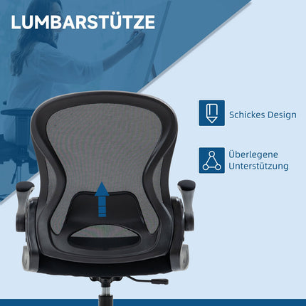 Biroja krēsls Ergonomisks darba krēsls ar regulējamu kāju gredzenu, 110-130 cm regulējams augstums, riteņi, jostasvietas atbalsts, melns