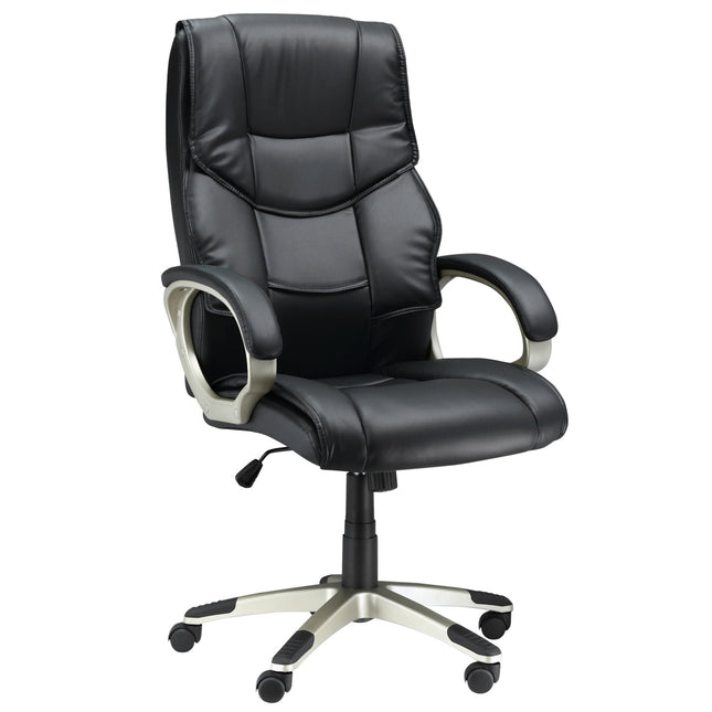 Biroja krēsls, vadītāja krēsls, ergonomisks biroja krēsls ar šūpošanās funkciju, sporta sēdekļa dizains, augsta atzveltne, 70x58x114-124 cm