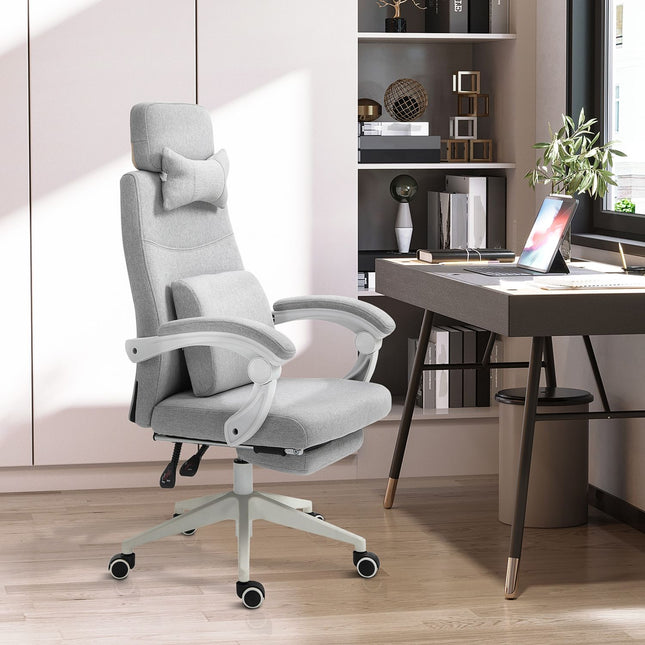 Biroja krēsls, Spēļu krēsls, Krēsls ar riteņiem, Ergonomisks dizains, Poliesters, Putas, Daudzslāņu dēlis, Plastmasa, 62 X 68 X 117-127 Cm