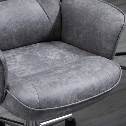 Biroja krēsls, moderns rakstāmgalda krēsls ar šūpošanās funkciju, regulējams augstums, ergonomisks, 360° grozāmi riteņi