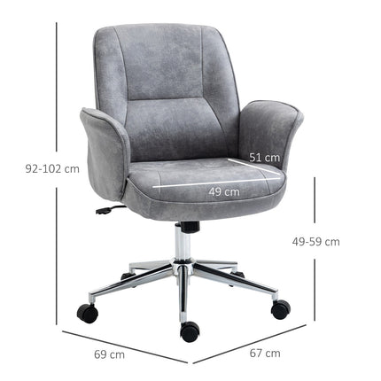 Biroja krēsls, moderns rakstāmgalda krēsls ar šūpošanās funkciju, regulējams augstums, ergonomisks, 360° grozāmi riteņi