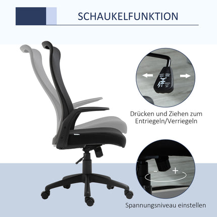 Biroja krēsls, grozāms krēsls, rakstāmgalda krēsls, regulējams augstums, ergonomisks, 360° grozāmi riteņi, biroja putas, neilons, melns