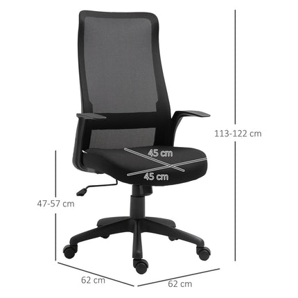 Biroja krēsls, grozāms krēsls, rakstāmgalda krēsls, regulējams augstums, ergonomisks, 360° grozāmi riteņi, biroja putas, neilons, melns