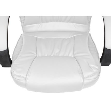 Office chair, eco-leather - white, Malatec 23240