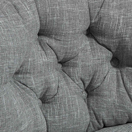Biroja krēsls, ergonomisks rakstāmgalda krēsls, mīksts un polsterēts sēdeklis, augstumā regulējams grozāmais krēsls ar lina izskatu, mājas birojam, pelēks