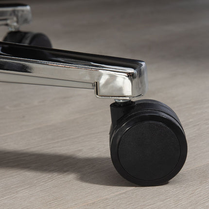 Biroja krēsls ar šūpošanās funkciju, kravnesība 120 kg, ergonomisks, 160° noliecama atzveltne, mākslīgā āda, 63P x 71D x 123-129A cm, gaiši pelēks