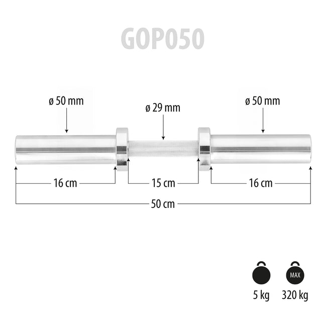 Olimpiskais stienis 50 cm, 50 mm diametrs