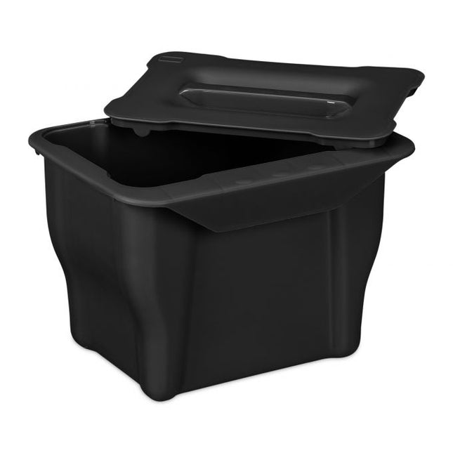 Organisko atkritumu tvertne virtuvei, 5 l, melna