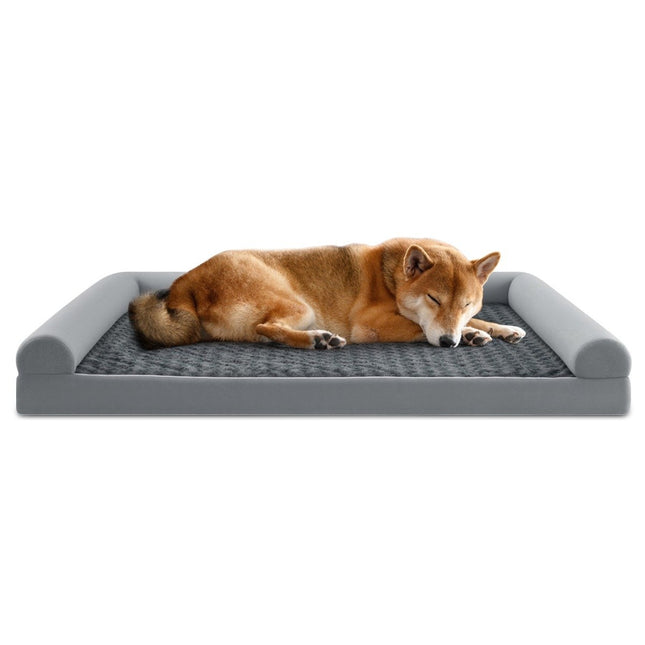 Orthopedic Dog Bed XXL, Gray, Joint Support, Non-Slip