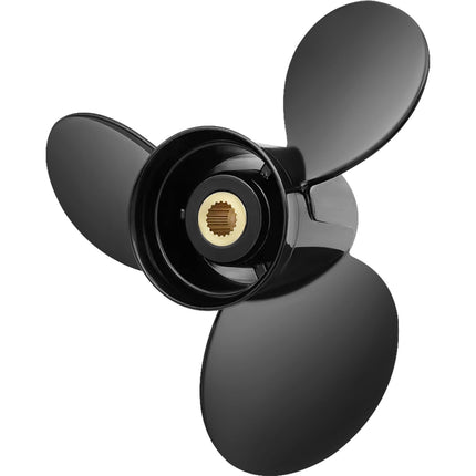 Outboard Propeller 3-Blade 14.5 x 19 Aluminum, RH 19-Spline