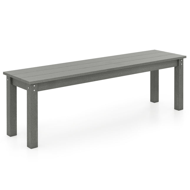 Āra trīsvietīgs sols, laikapstākļiem izturīgs HDPE, 140 cm