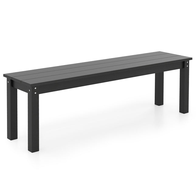 Āra trīsvietīgs sols, laikapstākļiem izturīgs HDPE, 140 cm