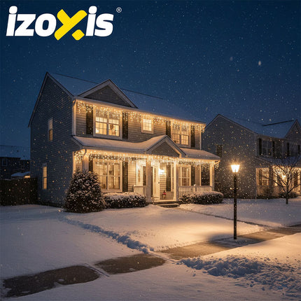 Āra Ziemassvētku lampiņas, 300 LED, Silti balta, 15 m, 8 režīmi