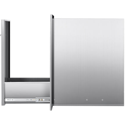 Outdoor Kitchen Trash Drawer, Stainless Steel, 13.5 x 19.6 x 25.8 in