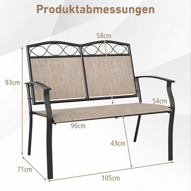 Āra metāla sols 2 personām, 300 kg celtspēja, ātri žūstošs audums