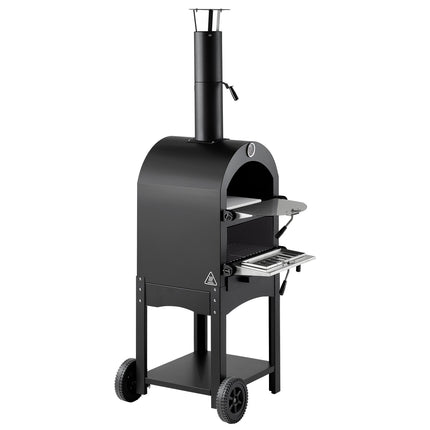 Outdoor Pizza Oven 12 Inch, 1000F, Wood-Fired Pellet