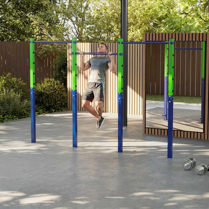 Pievilkšanās stienis āra lietošanai, regulējams augstums, celtspēja 330 kg