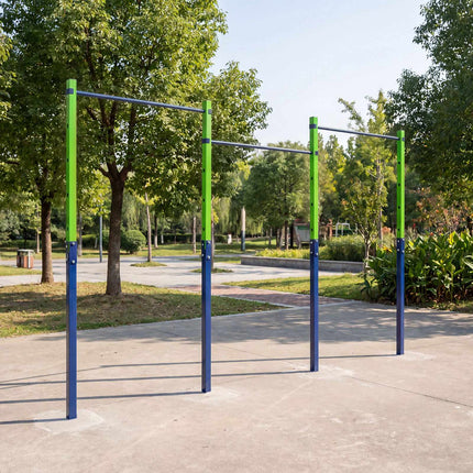Pievilkšanās stienis āra lietošanai, regulējams augstums, celtspēja 330 kg