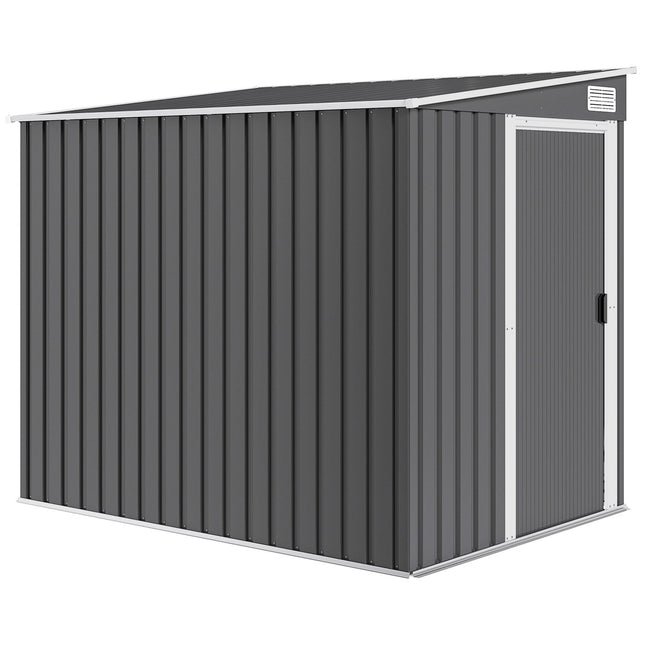 Āra noliktavas šķūnis, 7x5 pēdas, cinkots tērauds, ventilējams