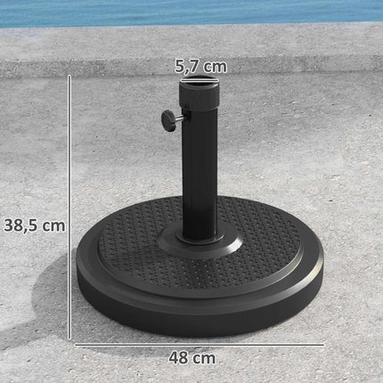 Āra saulessarga pamatne, 22 kg, piemērota 2,8 m saulessargiem