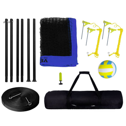 Outdoor Volleyball Net System – Adjustable Steel Poles, Bag