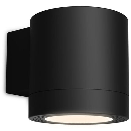 Āra sienas lampa, melna, IP44, GU10 ligzda