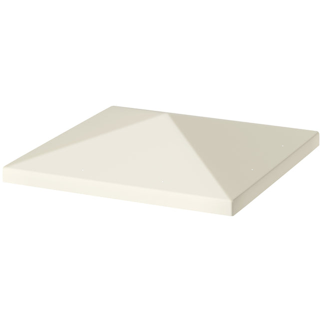 Outsuuny dārza lapenes jumta nomaiņas pārsegs, 3x3m, ūdensnecaurlaidīgs, dārza lapenes jumta pārsegs, oksfordas audums, rezerves daļas, 370gsm, krēmbalts
