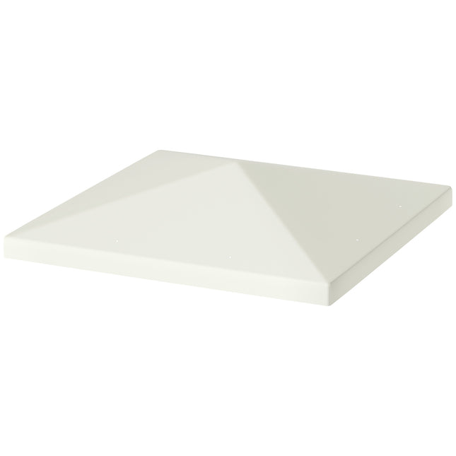 Outsuuny dārza lapenes jumta nomaiņas pārsegs, 3x3m, ūdensnecaurlaidīgs, dārza lapenes jumta pārsegs, oksfordas audums, rezerves daļas, 370gsm, gaiši pelēks