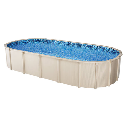 Oval Pool Liner 12 x 24 Ft, Overlap Vinyl, 48–54 In Walls