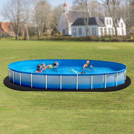 Oval Pool Liner Pad 12 x 24 ft, Geotextile Mat