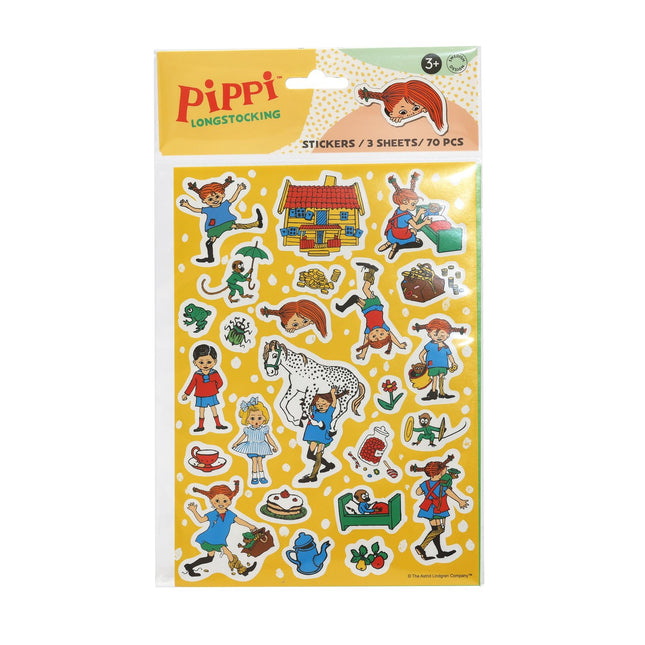 PIPPI uzlīmes - 3 lapu komplekts radošiem projektiem