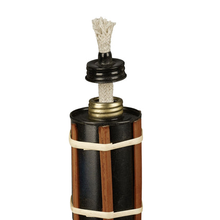 Pack of 10 brown bamboo garden torches