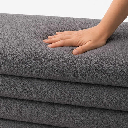Padded Storage Bench with MDF Frame and Polyester Cover, Grey