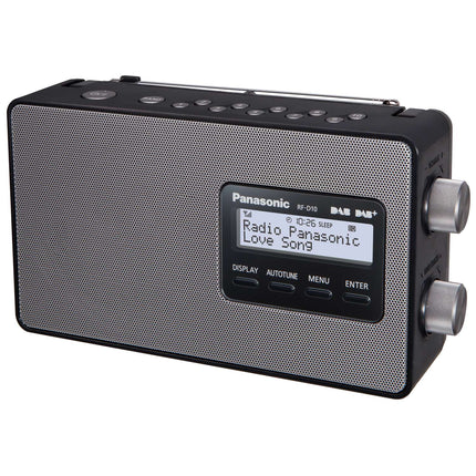 Panasonic DAB+ un FM radio ar RDS un apgaismotu LCD displeju, 10 cm skaļrunis