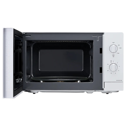 Panasonic mikroviļņu krāsns 800 W 20 L ar mehāniskiem regulatoriem, balta