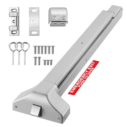 Panic Exit Push Bar, 711 mm Metal, Fits 711–1045 mm