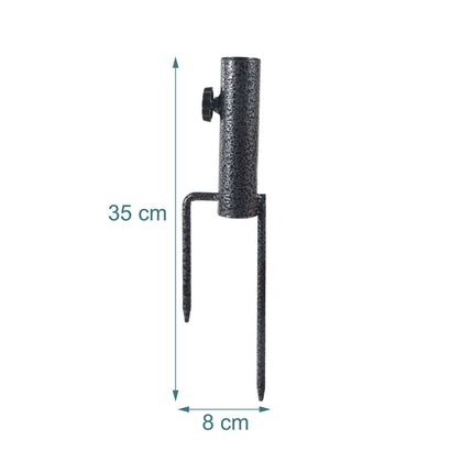 Saulessarga zemes stiprinājums, tērauds, regulējams 25-32 mm
