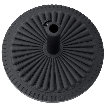 Saulessarga statīvs 14 kg, saulessarga statīvs saulessargam, apaļi saulessarga kāti, 35-48 mm, saulessarga pamatne dārza terasei, cements, Ø49 cm
