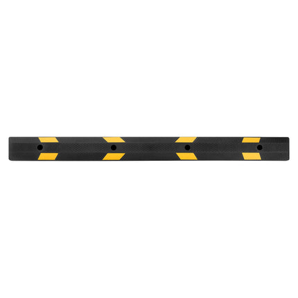 Parking Stopper, 72 Inch Rubber Curb with Reflective Strips