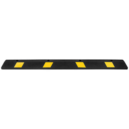 Parking Stopper, 72 Inch Rubber Curb with Reflective Strips