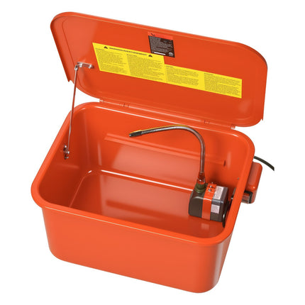Parts Washer, 19L Tank, Electric Pump, Steel Cleaner