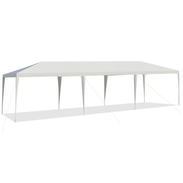 Ballīšu telts, 3 m x 9 m, ūdensnecaurlaidīga, āra lapene, balta